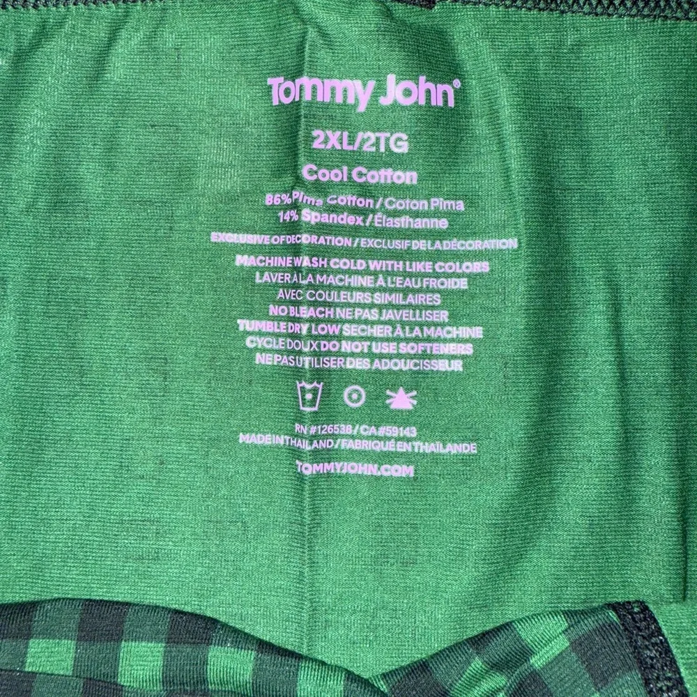 NWT Tommy John Men's Black and Green Boxer Briefs - Picture 6 of 10